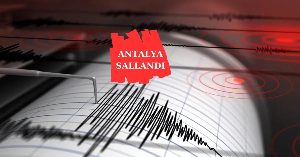 Antalya açıklarında 4,7 büyüklüğünde deprem