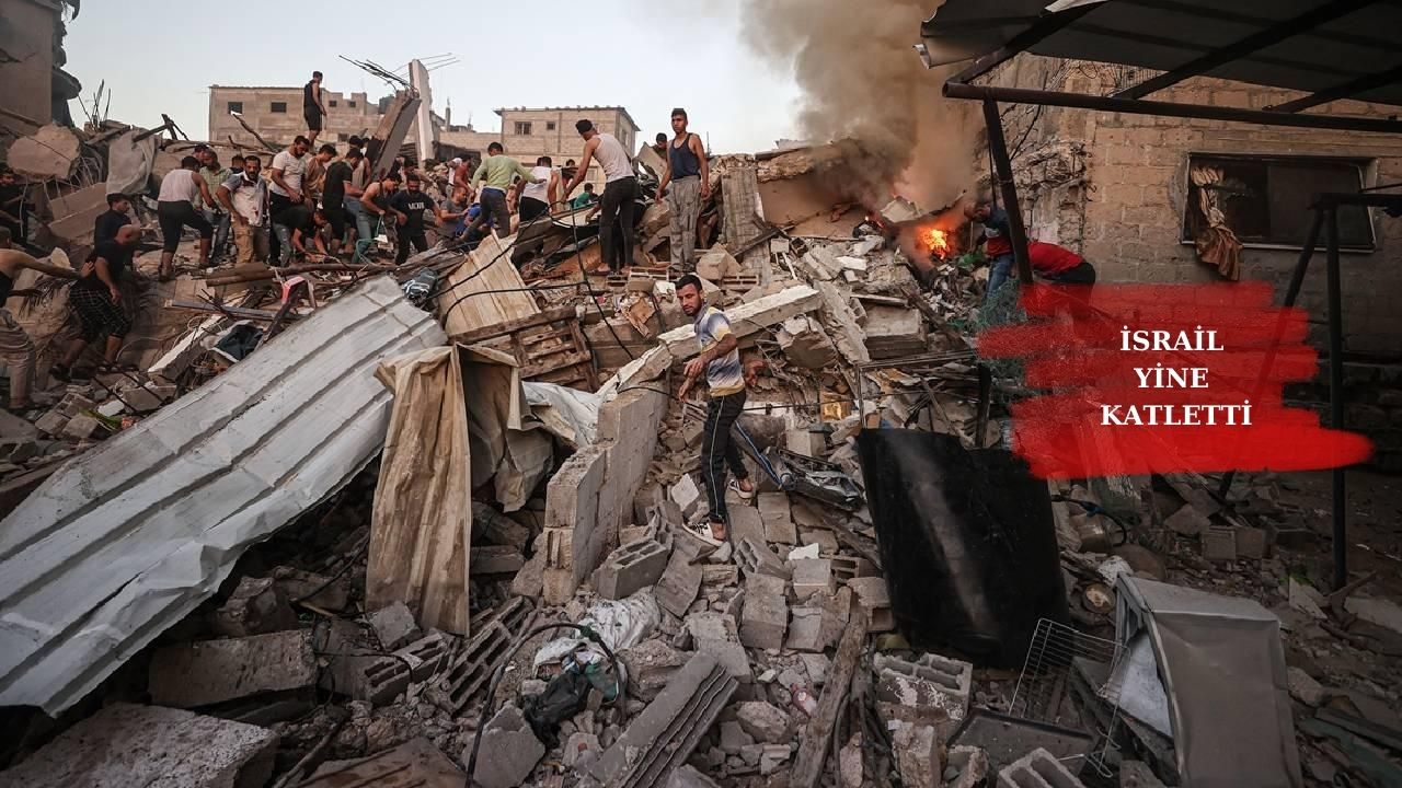 İsrail’den yeni katliam; Gazze’de güvenli alan vuruldu…
