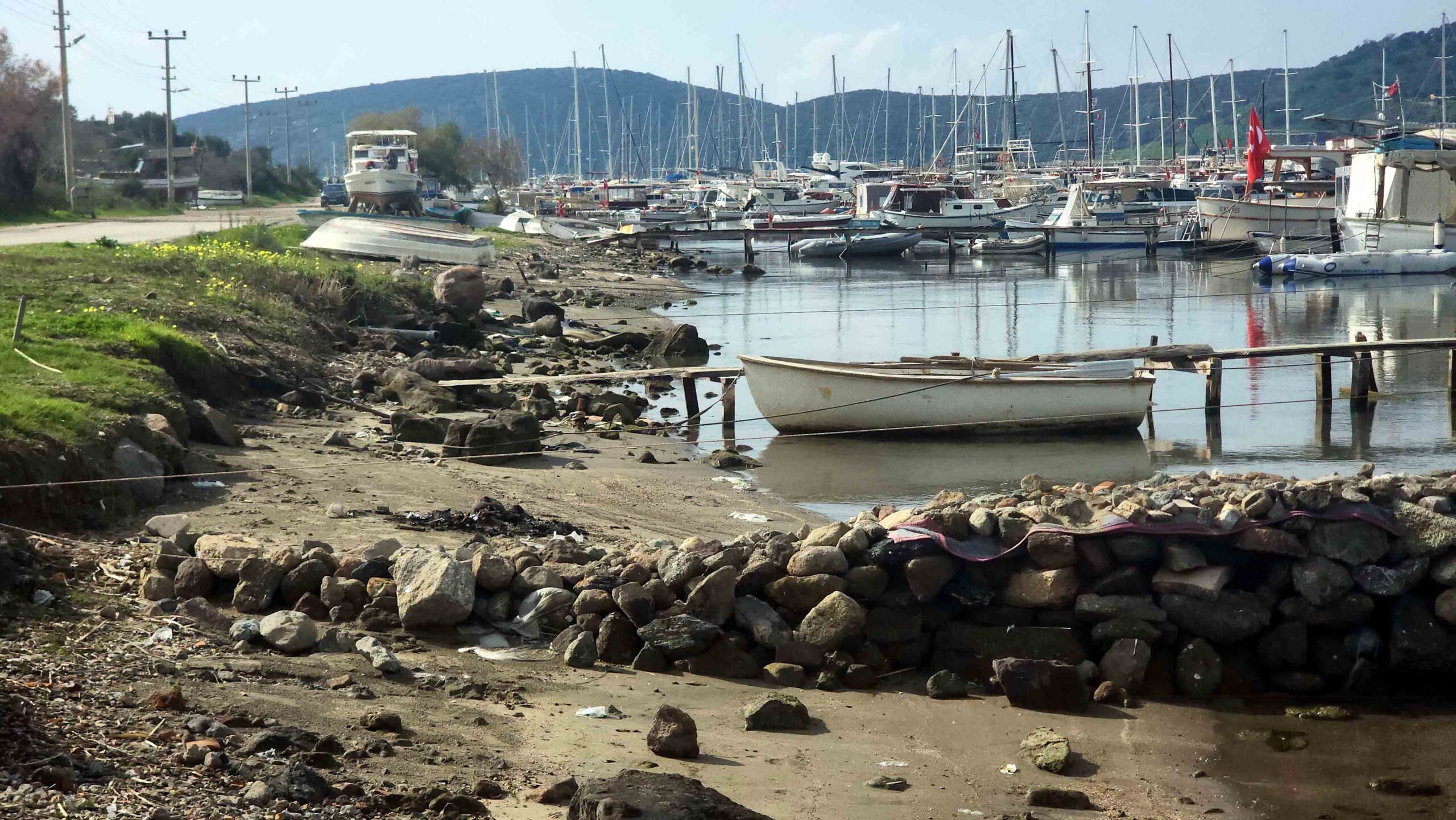 Bodrum’da tedirgin eden çekilme